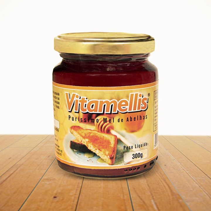 Vitamellis honey jar label